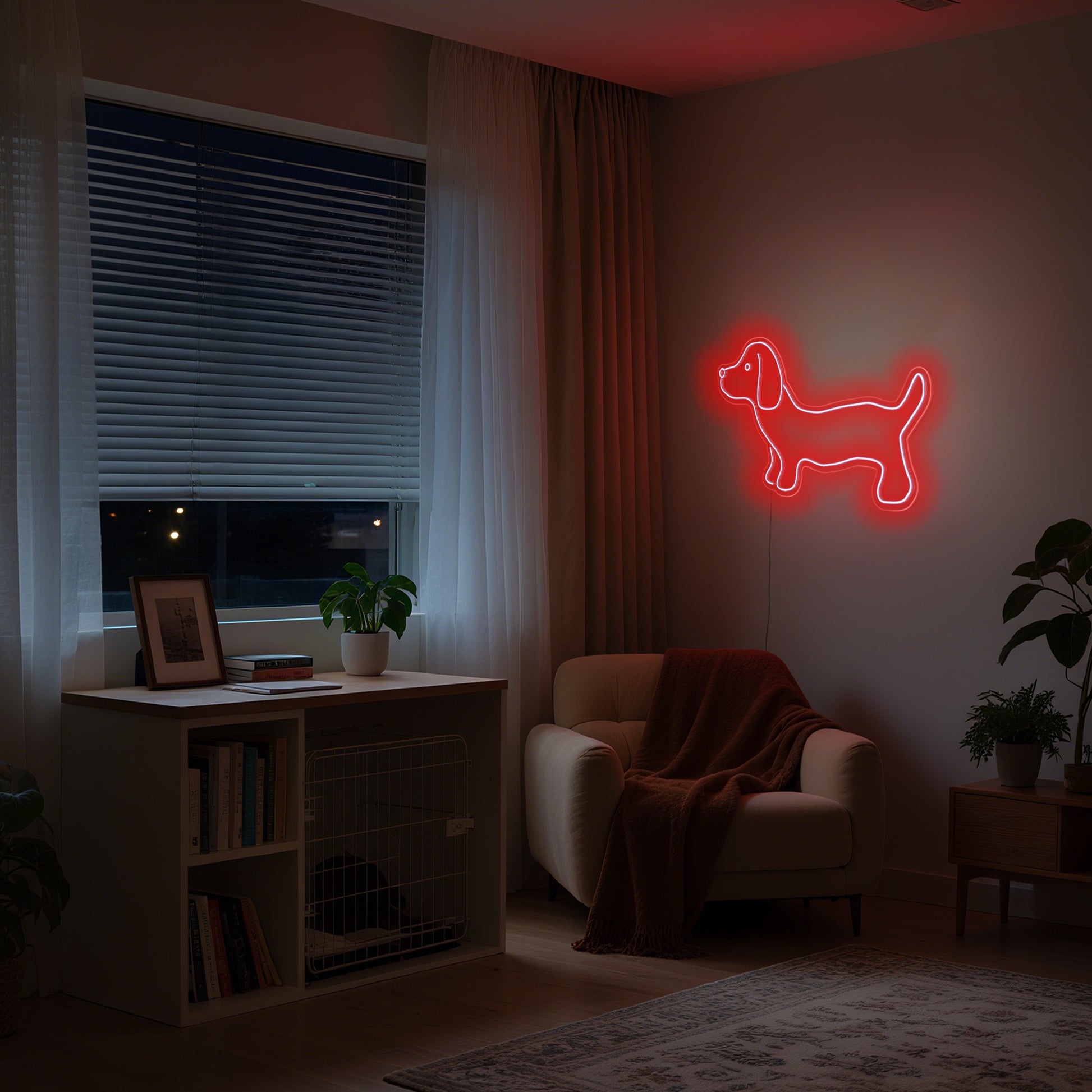 Dog Neon Sign for Pet Shop Home Decor Dog Love Theme