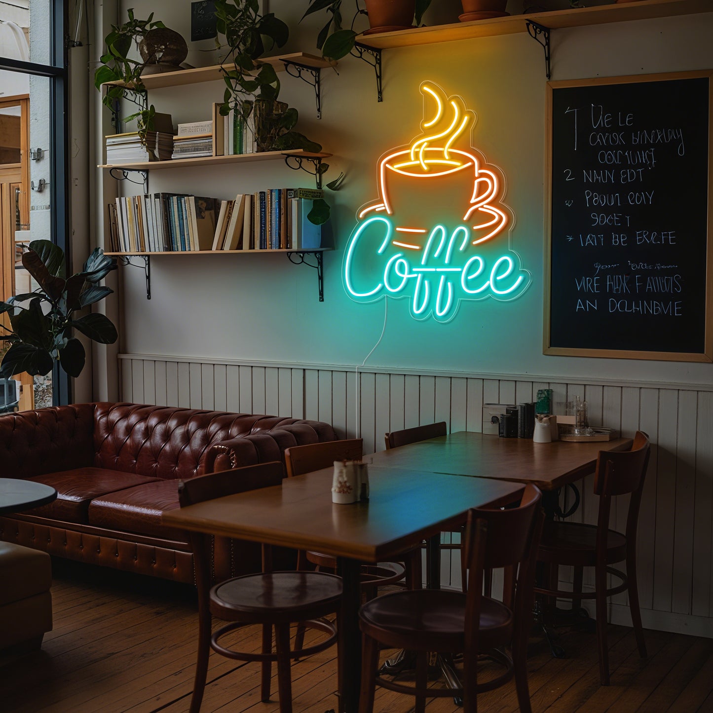 Coffee Neon Sign for Cafe Restaurant Home Coffee Bar Decor