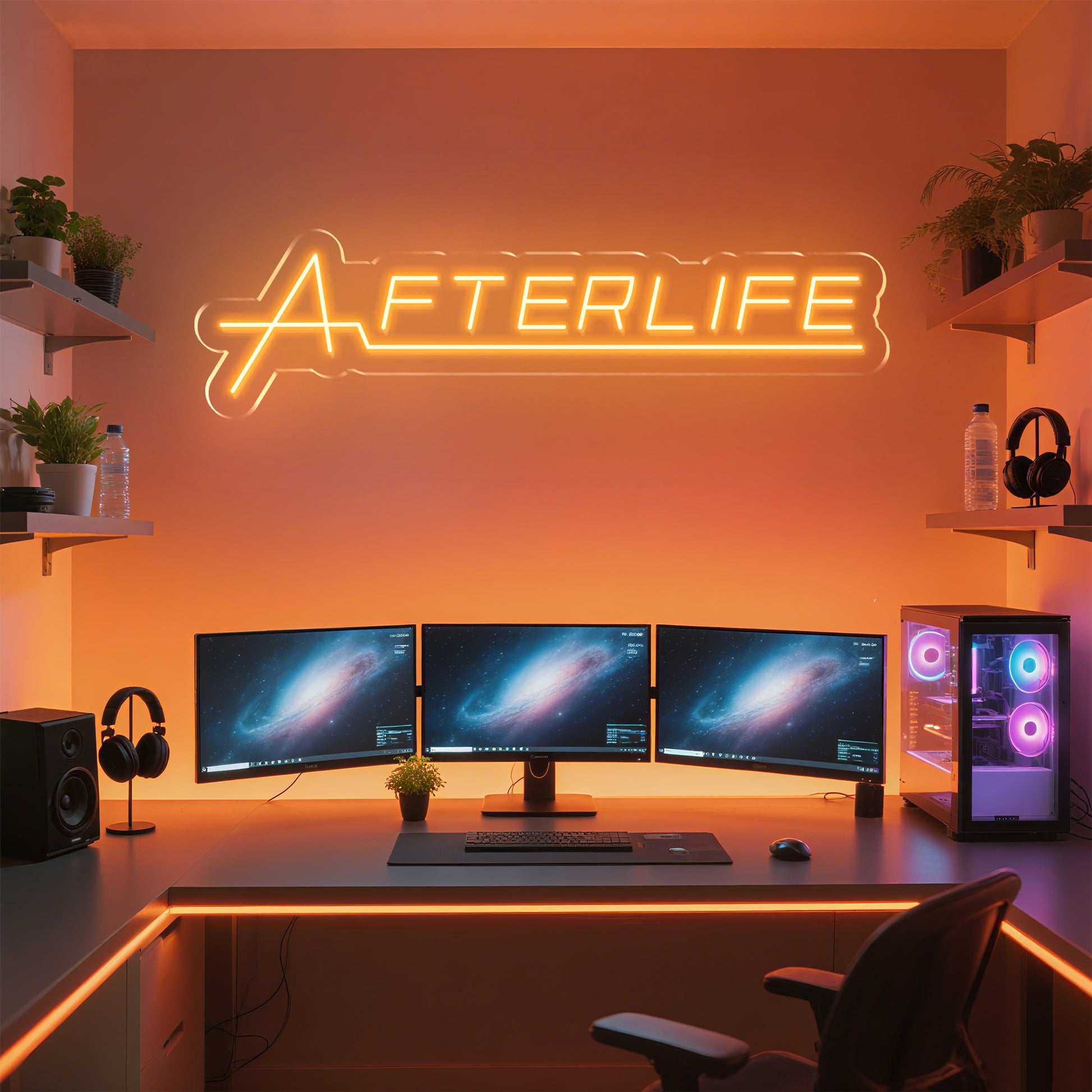 Afterlife Neon Sign for Mysterious Bar Gaming Room Unique Decor