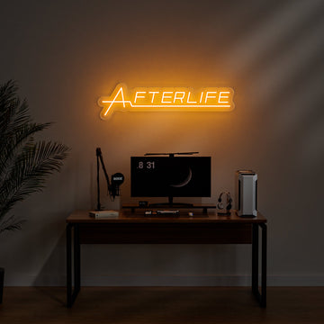 Afterlife Neon Sign for Mysterious Bar Gaming Room Unique Decor