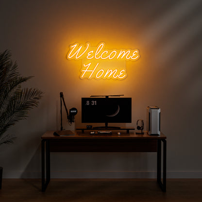 Welcome Home Neon Sign for Entryway Living Room Housewarming Decor Gift