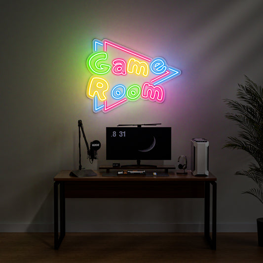 Game Room Neon Sign for Gaming Zone Home Arcade Entertainment Decor