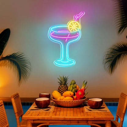 Cocktails Neon Sign for Bar Home Pub Party Decor