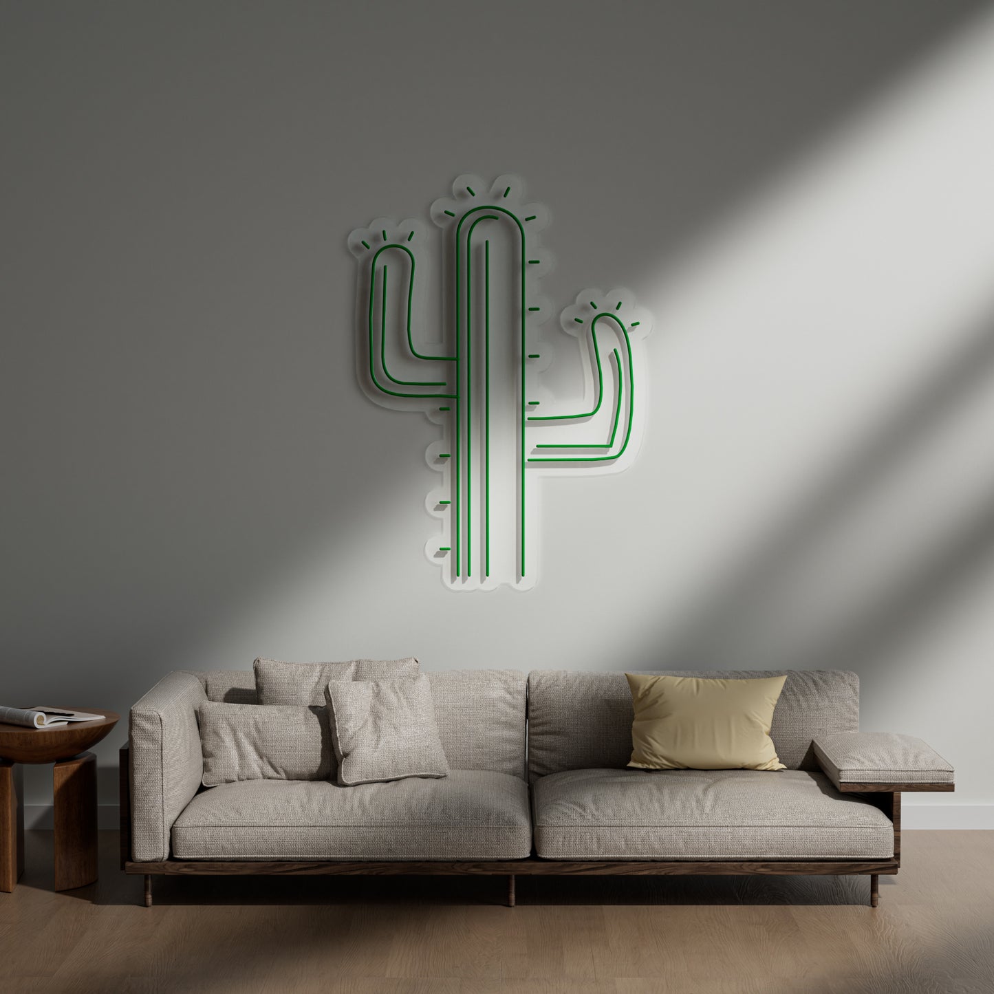 Cactus Neon Sign for Boho Living Room Bedroom Office Trendy Decor