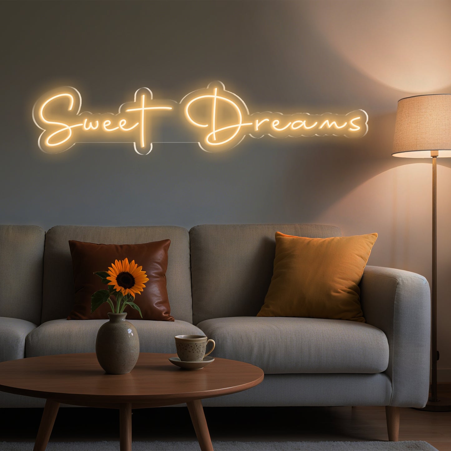 Sweet Dreams Neon Sign for Bedroom Calming Sleep Decor Nightlight
