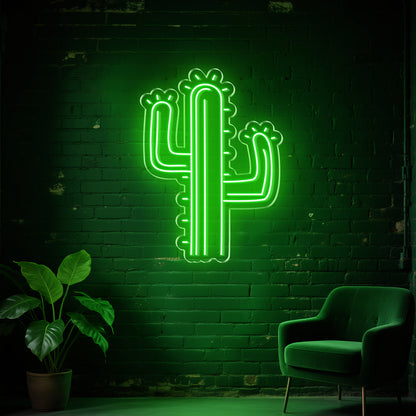 Cactus Neon Sign for Boho Living Room Bedroom Office Trendy Decor