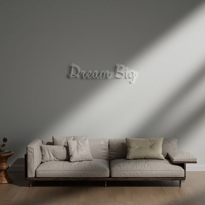 Dream Big Neon Sign for Bedroom Home Office Creative Studio Motivational Decor