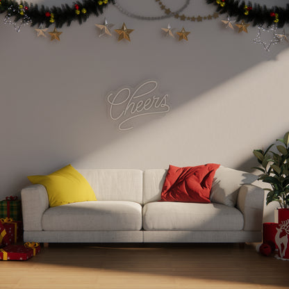 Cheers Neon Sign for Bar Restaurant Party Home Celebration