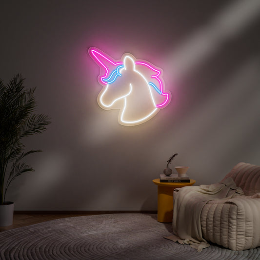 Unicorn Neon Sign for Kids Room Nursery Magical Fantasy Decor