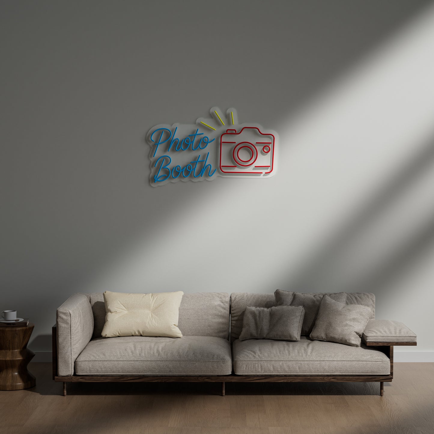 Photo Booth Neon Sign for Wedding Party Event Birthday Decor Prop