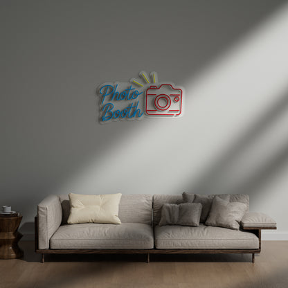 Photo Booth Neon Sign for Wedding Party Event Birthday Decor Prop