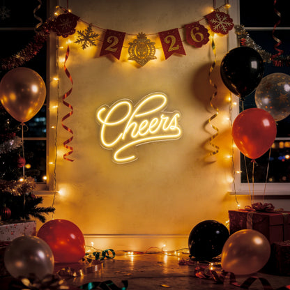 Cheers Neon Sign for Bar Restaurant Party Home Celebration
