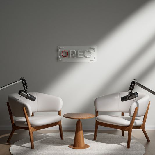 REC Neon Sign for Video Production Photography Studio Podcast Room Streamer