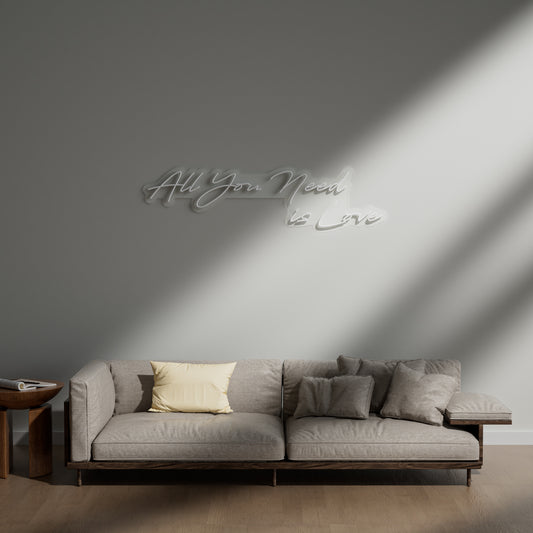 All You Need Is Love Neon Sign for Home Wedding Anniversary Romantic Decor