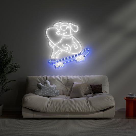 Dachshund Neon Sign for Pet Lover Home Decor Dog Cat Theme