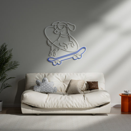 Dachshund Neon Sign for Pet Lover Home Decor Dog Cat Theme