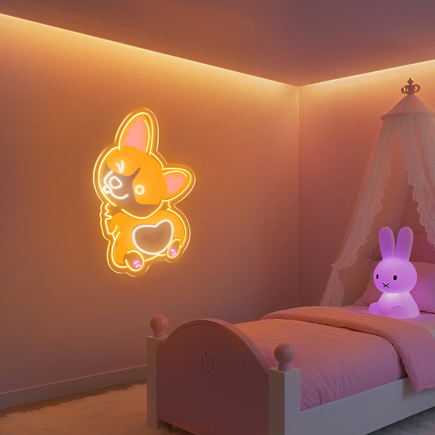 Dog Neon Sign for Pet Home Decor Dog Love Theme