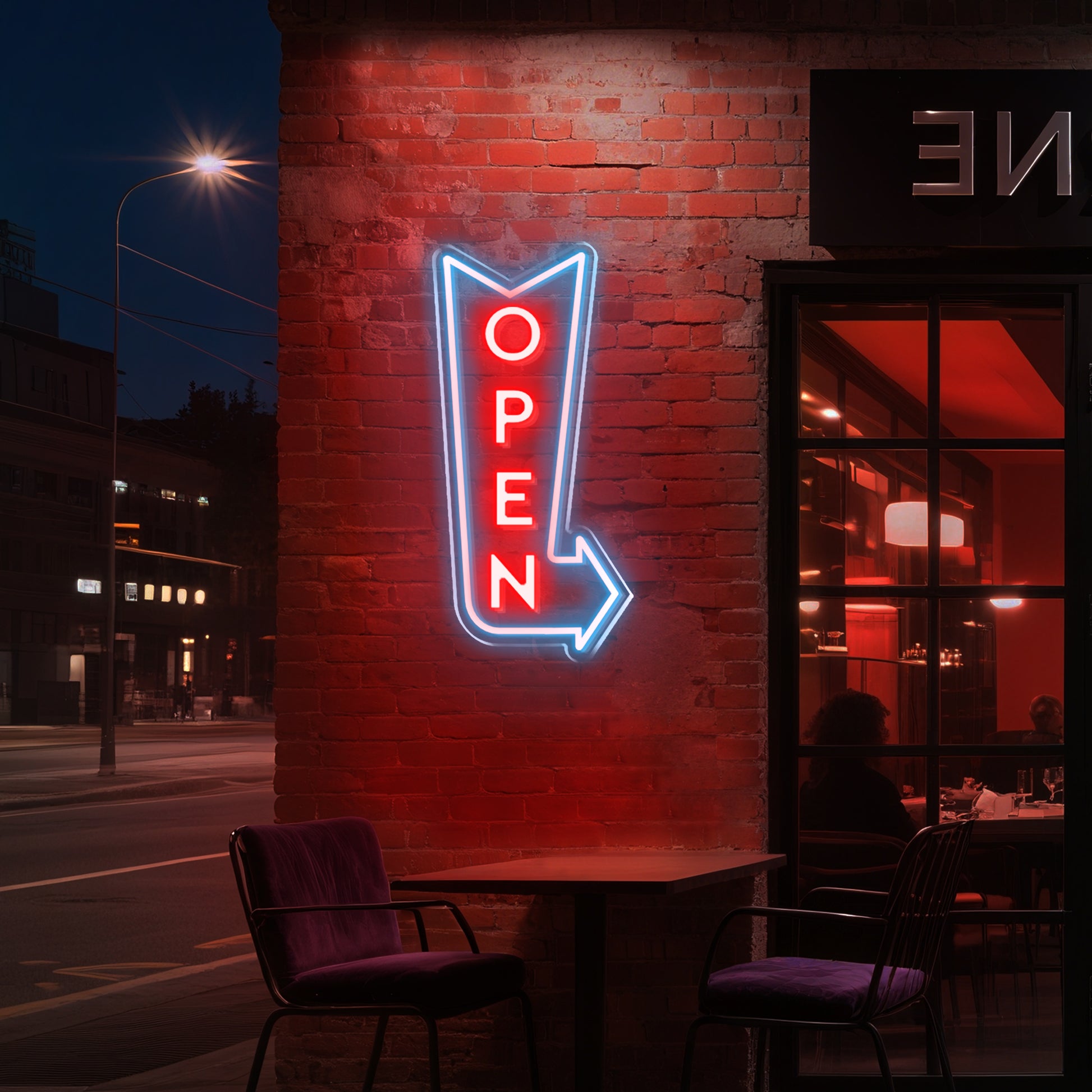 Open Neon Sign for Business Shop Cafe Restaurant Display
