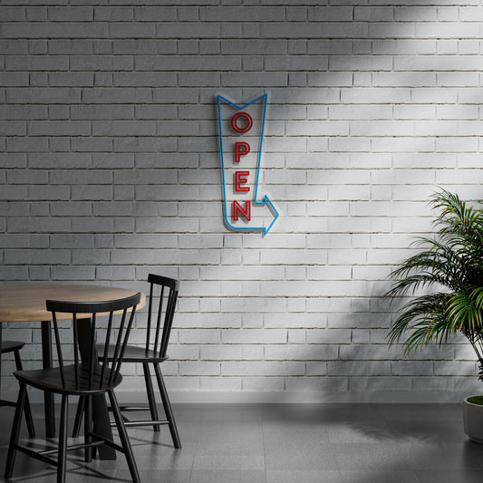 Open Neon Sign for Business Shop Cafe Restaurant Display