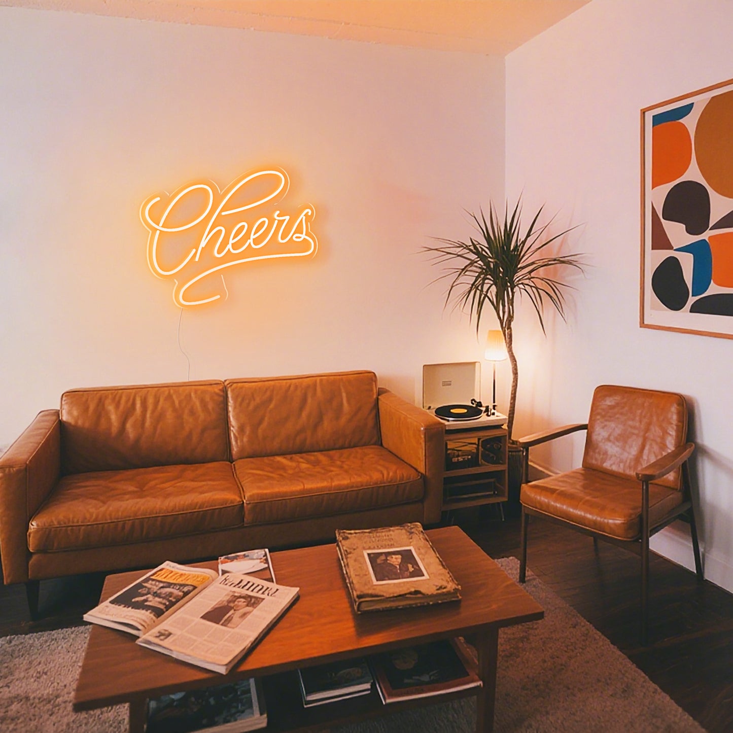 Cheers Neon Sign for Bar Restaurant Party Home Celebration